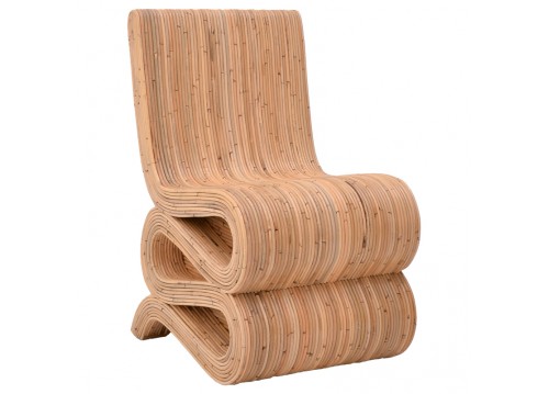 Πολυθρόνα Favorsy pakoworld rattan σε φυσική απόχρωση 65x52x90εκ