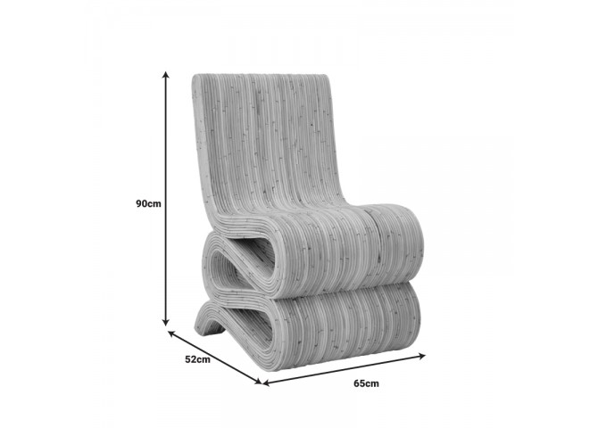 Πολυθρόνα Favorsy pakoworld rattan σε φυσική απόχρωση 65x52x90εκ