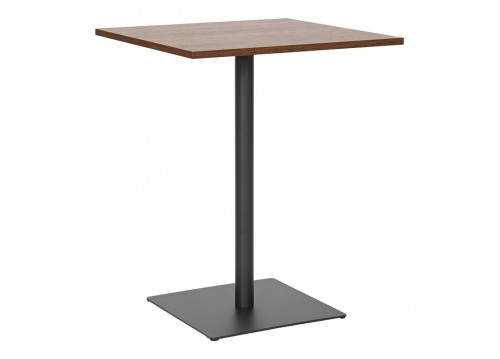 Τραπέζι Nerobian pakoworld mdf σε καρυδί απόχρωση 60x60x75εκ