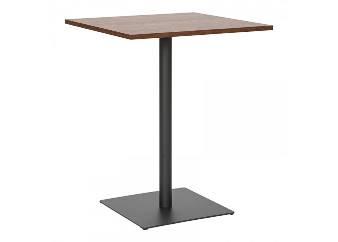 Τραπέζι Nerobian pakoworld mdf σε καρυδί απόχρωση 60x60x75εκ