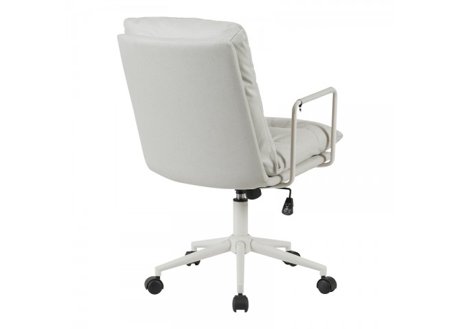 Καρέκλα γραφείου διευθυντη Kreno pakoworld PES γκρι 56x67x89-97εκ