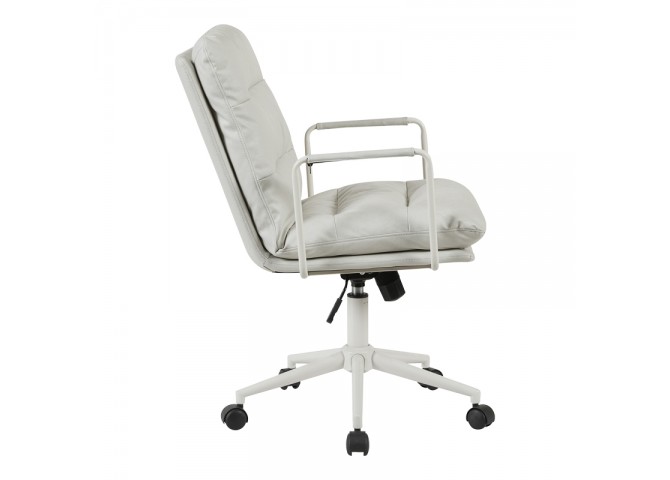 Καρέκλα γραφείου διευθυντη Kreno pakoworld PES γκρι 56x67x89-97εκ