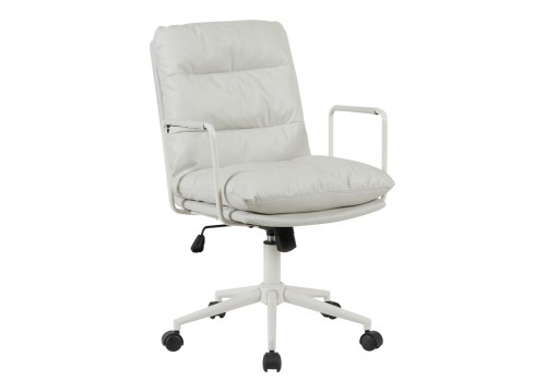 Καρέκλα γραφείου διευθυντη Kreno pakoworld PES γκρι 56x67x89-97εκ