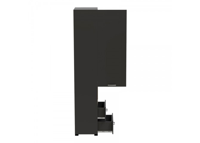 Βιτρίνα-στήλη Toscana pakoworld σε ανθρακί απόχρωση 50x42x222.5εκ