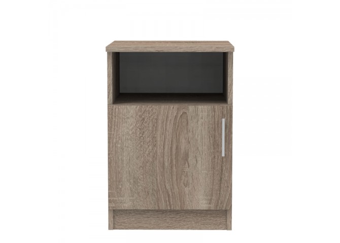 Κομοδίνο Galdi pakoworld σε sonoma truffle απόχρωση 40x45x60εκ