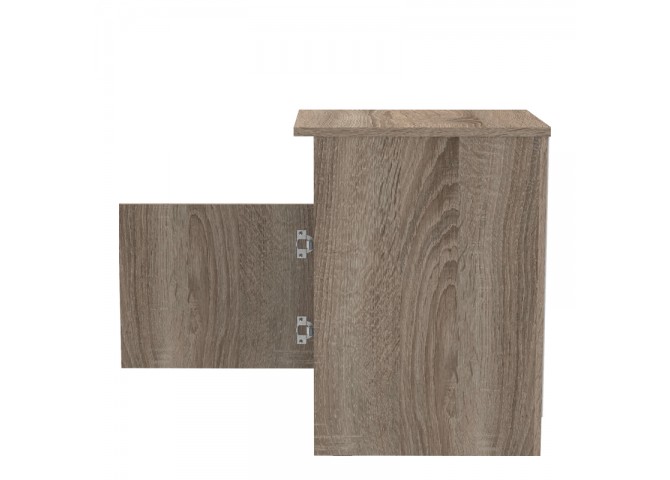 Κομοδίνο Galdi pakoworld σε sonoma truffle απόχρωση 40x45x60εκ