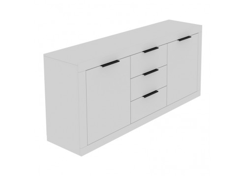 Μπουφές Doha pakoworld σε λευκή απόχρωση 180x45x80.5εκ