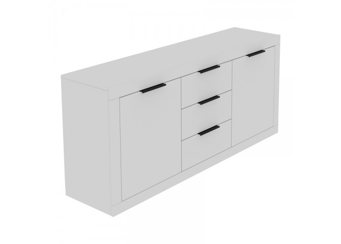 Μπουφές Doha pakoworld σε λευκή απόχρωση 180x45x80.5εκ
