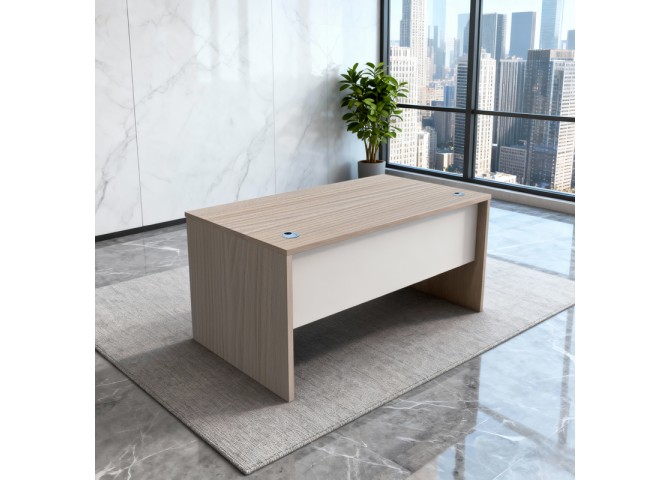 Γραφείο εργασίας Armadi pakoworld sonoma-λευκό 180x75x75εκ