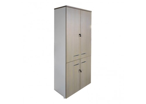 Ντουλάπα γραφείου Armadi pakoworld sonoma-λευκό 80x40x200εκ