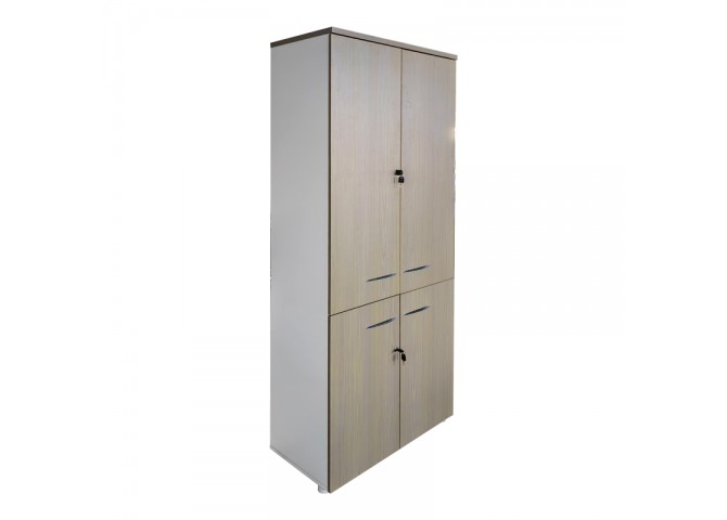 Ντουλάπα γραφείου Armadi pakoworld sonoma-λευκό 80x40x200εκ