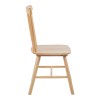 Καρέκλα Bristol pakoworld rubberwood σε φυσική απόχρωση 45x51x86εκ