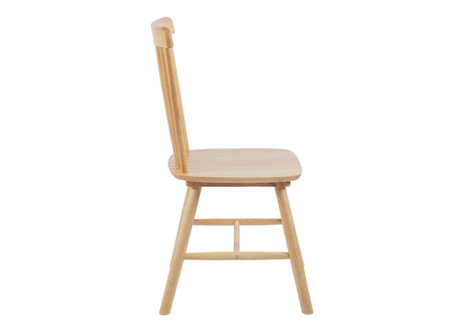 Καρέκλα Bristol pakoworld rubberwood σε φυσική απόχρωση 45x51x86εκ