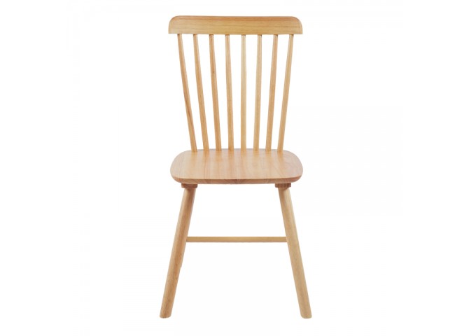 Καρέκλα Bristol pakoworld rubberwood σε φυσική απόχρωση 45x51x86εκ