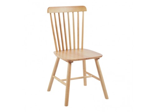 Καρέκλα Bristol pakoworld rubberwood σε φυσική απόχρωση 45x51x86εκ