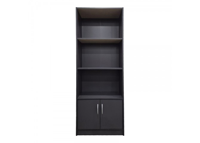Βιβλιοθήκη Tekaro pakoworld σε ανθρακί απόχρωση 60x29x166εκ
