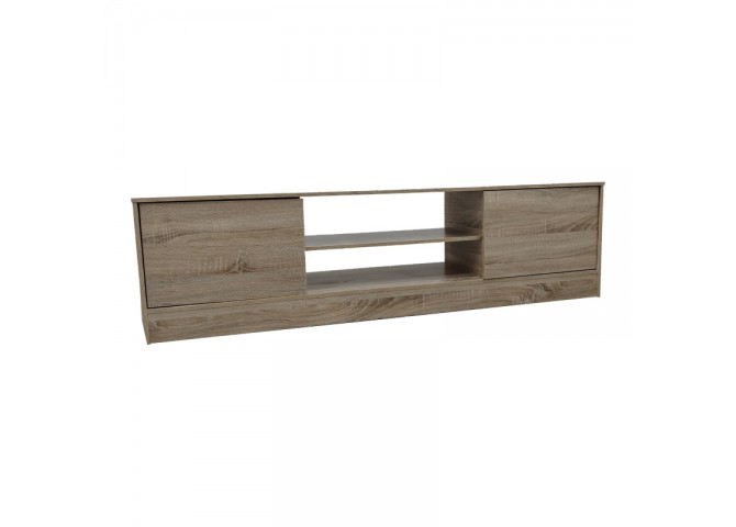 Έπιπλο τηλεόρασης Sasa I pakoworld σε sonoma απόχρωση 150x35x41.5εκ
