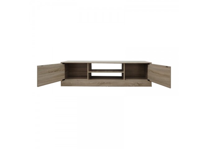 Έπιπλο τηλεόρασης Sasa I pakoworld σε sonoma απόχρωση 150x35x41.5εκ
