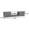 Έπιπλο τηλεόρασης Sasa I pakoworld σε sonoma απόχρωση 150x35x41.5εκ