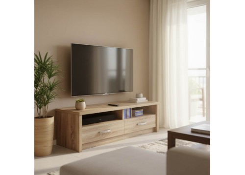 Έπιπλο τηλεόρασης Podizor pakoworld σε sonoma απόχρωση 120x45x42.5εκ