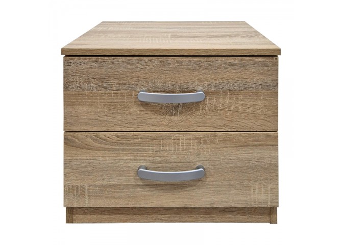 Κομοδίνο Athos pakoworld σε sonoma απόχρωση 48x40x41.5εκ