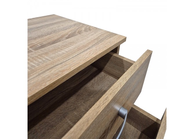 Κομοδίνο Athos pakoworld σε sonoma απόχρωση 48x40x41.5εκ