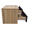 Κομοδίνο Athos pakoworld σε sonoma-ανθρακί απόχρωση 48x40x41.5εκ