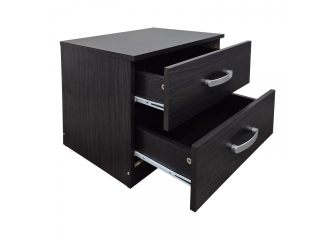 Κομοδίνο Athos pakoworld σε wenge απόχρωση 48x40x41.5εκ