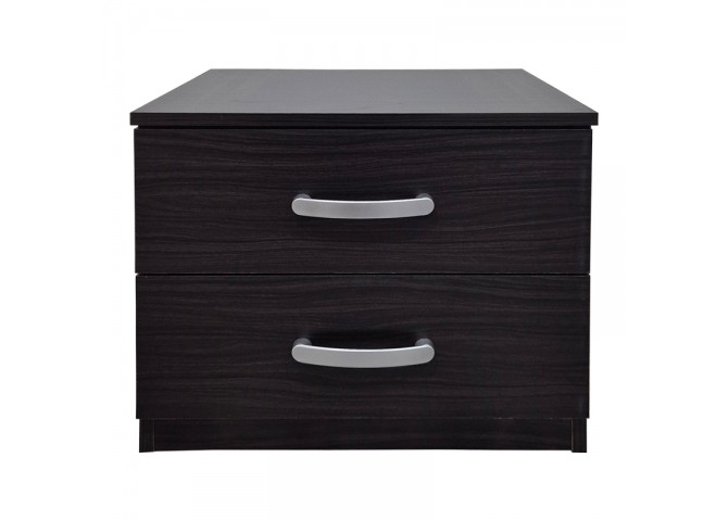 Κομοδίνο Athos pakoworld σε wenge απόχρωση 48x40x41.5εκ