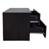 Κομοδίνο Athos pakoworld σε wenge απόχρωση 48x40x41.5εκ