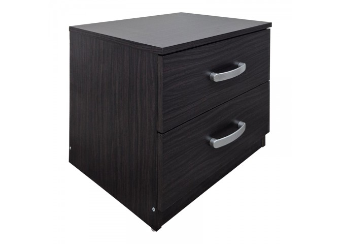 Κομοδίνο Athos pakoworld σε wenge απόχρωση 48x40x41.5εκ