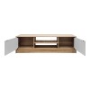 Έπιπλο τηλεόρασης Sasa pakoworld sonoma-λευκό 150x35x41.5εκ