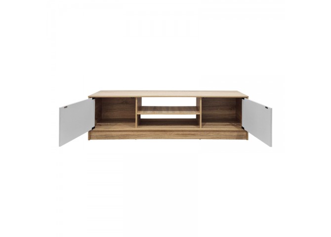 Έπιπλο τηλεόρασης Sasa pakoworld sonoma-λευκό 150x35x41.5εκ