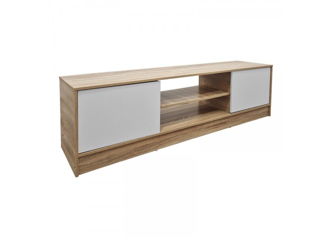 Έπιπλο τηλεόρασης Sasa pakoworld sonoma-λευκό 150x35x41.5εκ