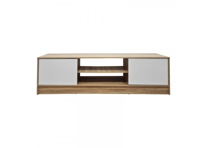 Έπιπλο τηλεόρασης Sasa pakoworld sonoma-λευκό 150x35x41.5εκ