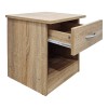 Κομοδίνο Bedy pakoworld sonoma 40x34x42εκ