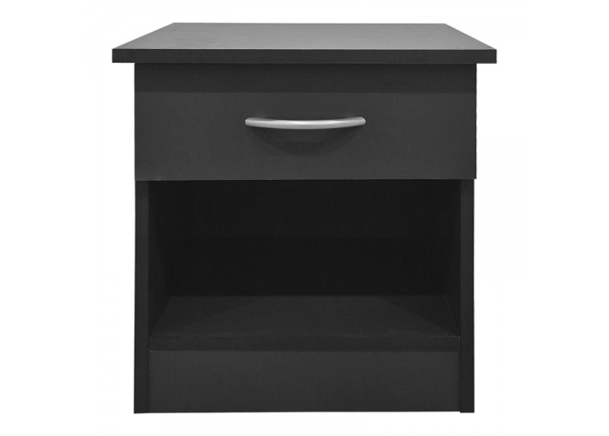 Κομοδίνο Bedy pakoworld ανθρακί 40x34x42εκ