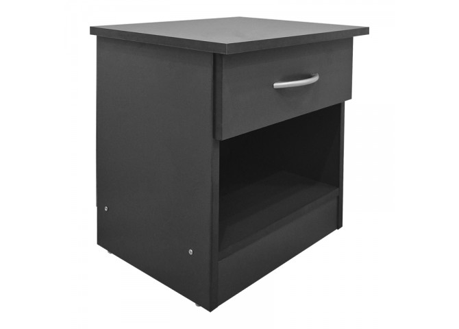 Κομοδίνο Bedy pakoworld ανθρακί 40x34x42εκ