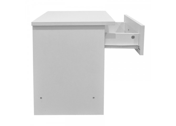 Κομοδίνο Bedy pakoworld λευκό 40x34x42εκ