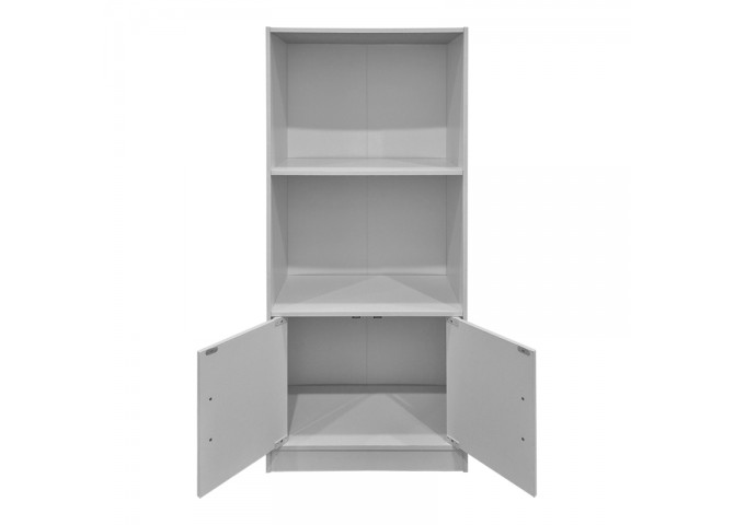 Βιβλιοθήκη Tekaro pakoworld λευκή 60x30x120εκ