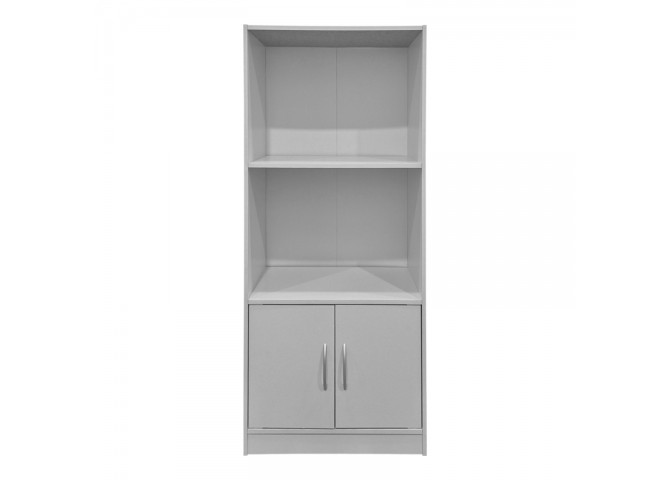 Βιβλιοθήκη Tekaro pakoworld λευκή 60x30x120εκ