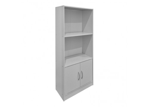 Βιβλιοθήκη Tekaro pakoworld λευκή 60x30x120εκ