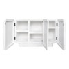Μπουφές Kooldio pakoworld mdf λευκό 120x37.5x69εκ