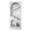 Βιβλιοθήκη-ραφιέρα Boolten pakoworld mdf λευκό 80x38x190εκ
