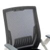 Καρέκλα γραφείου εργασίας Penza pakoworld λευκή - mesh μαυρο 48x58x92-102εκ