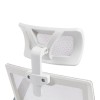 Καρέκλα γραφείου Plymot pakoworld λευκή - mesh γκρι 48x58x112-122εκ