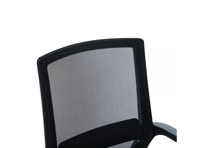 Καρέκλα επισκέπτη Palma pakoworld mesh μαύρο 46x52x94εκ