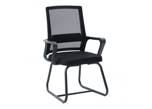 Καρέκλα επισκέπτη Palma pakoworld mesh μαύρο 46x52x94εκ