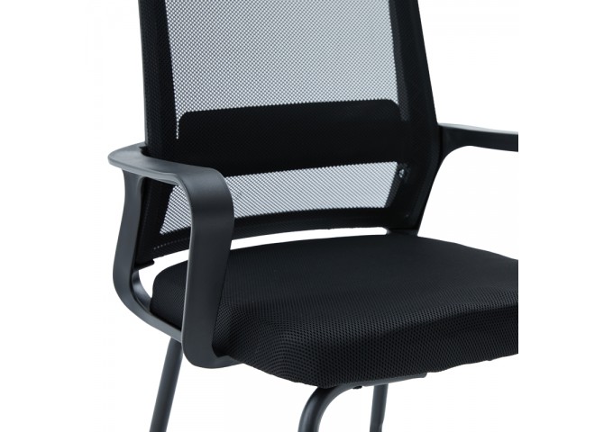 Καρέκλα επισκέπτη Palma pakoworld mesh μαύρο 46x52x94εκ
