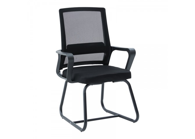 Καρέκλα επισκέπτη Palma pakoworld mesh μαύρο 46x52x94εκ